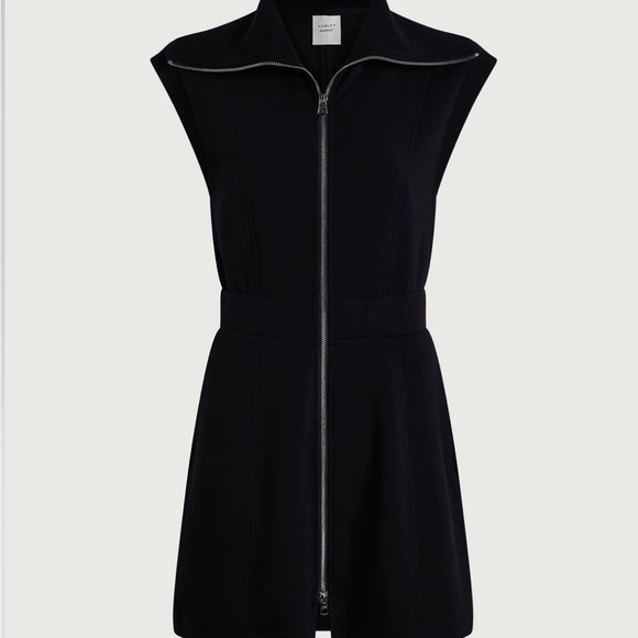 Varley Black Sleeveless Zip Dress - Picture 1 of 4